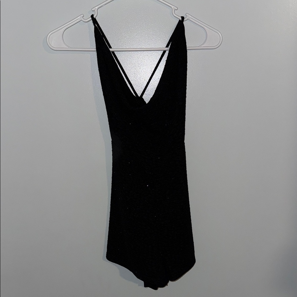 Glittery Black Romper